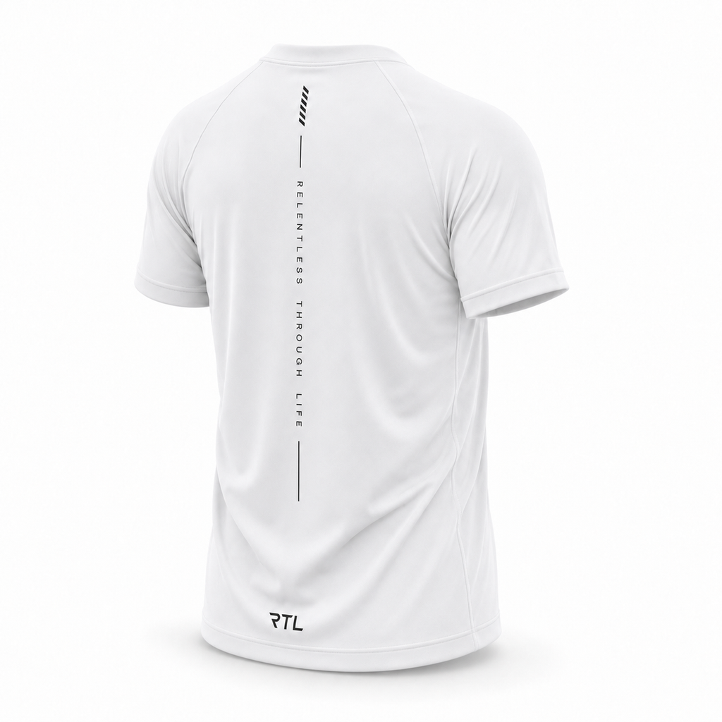 White Mens RTL Gym T-Shirt