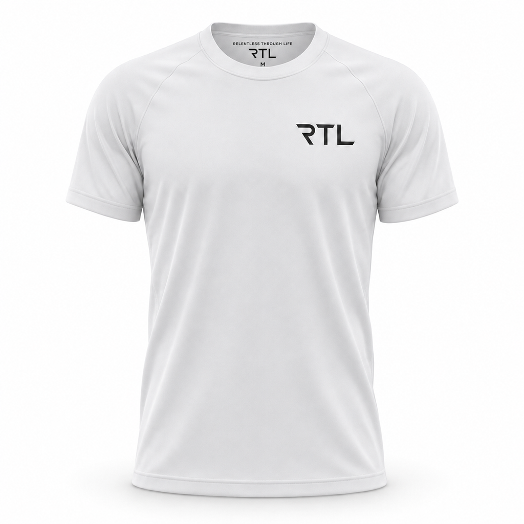 White Mens RTL Gym T-Shirt