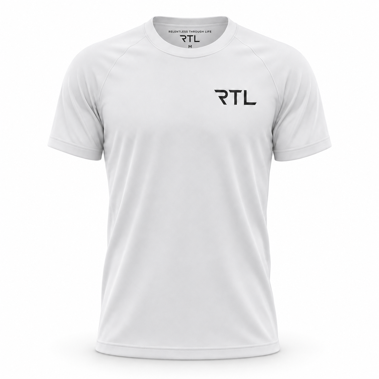 White Mens RTL Gym T-Shirt