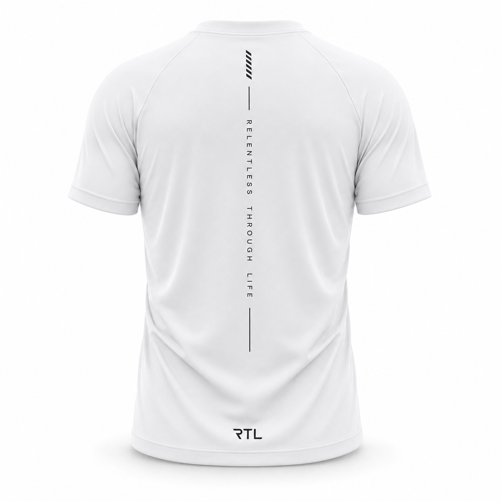 White Mens RTL Gym T-Shirt