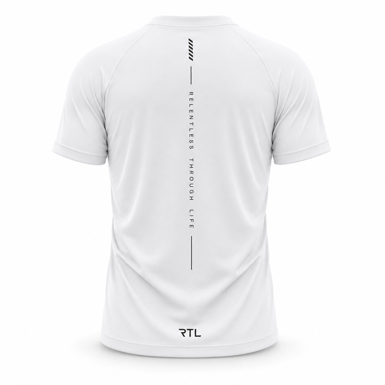 White Mens RTL Gym T-Shirt