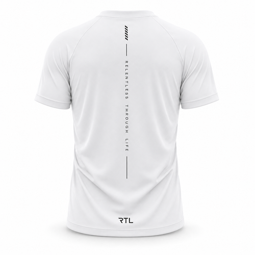 White Mens RTL Gym T-Shirt